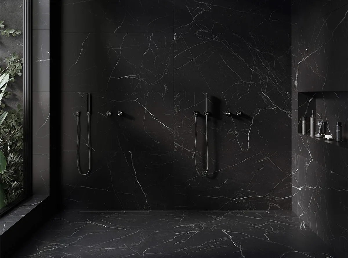 Nero Marquina aplicado em obra