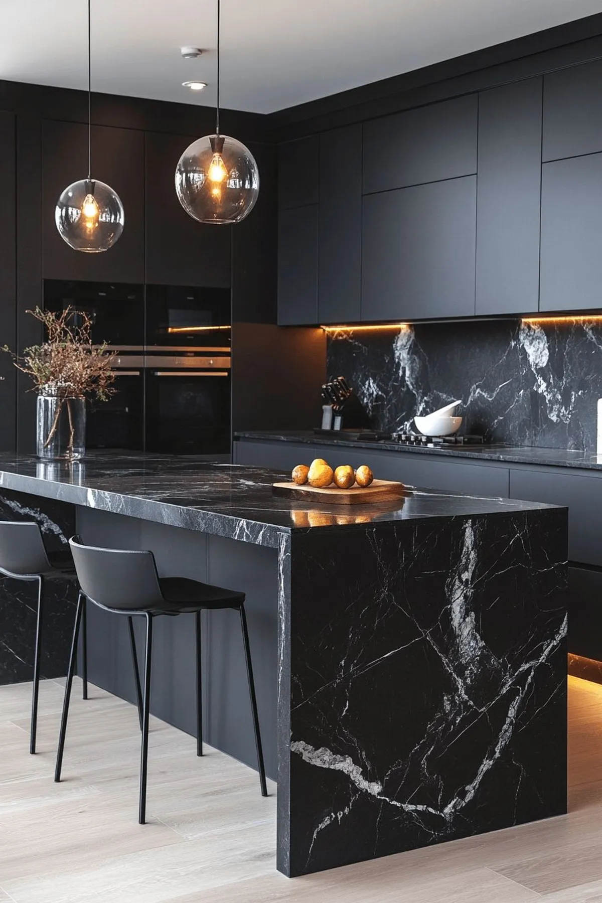 Nero Marquina aplicado em obra