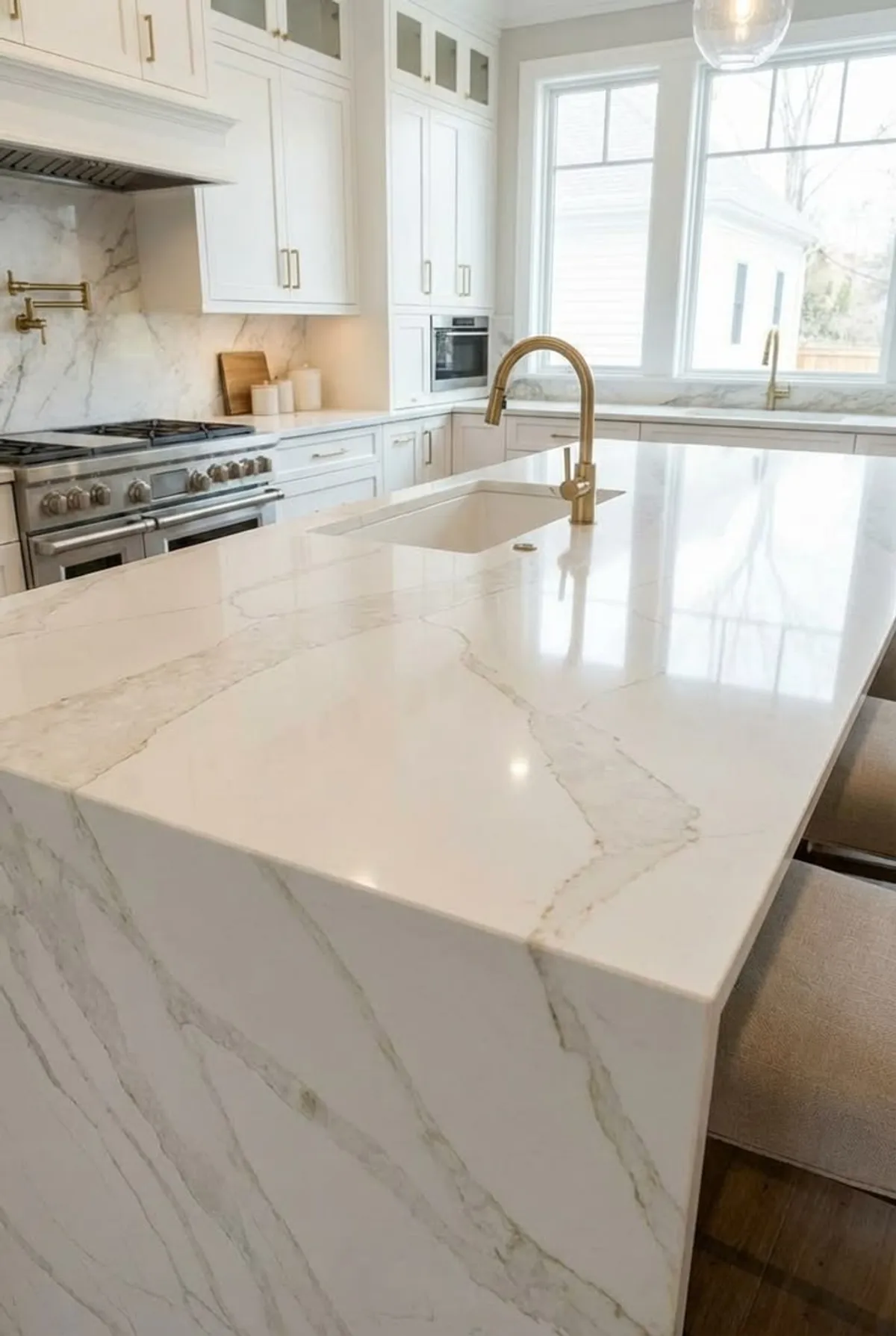 Silestone Calacatta aplicado em obra